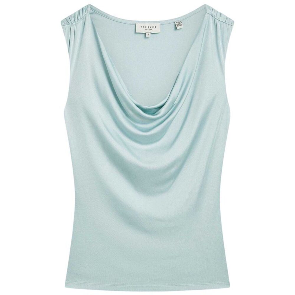 Ted Baker Womens/Ladies Cowl Neck Sleeveless Top / Sky Blue